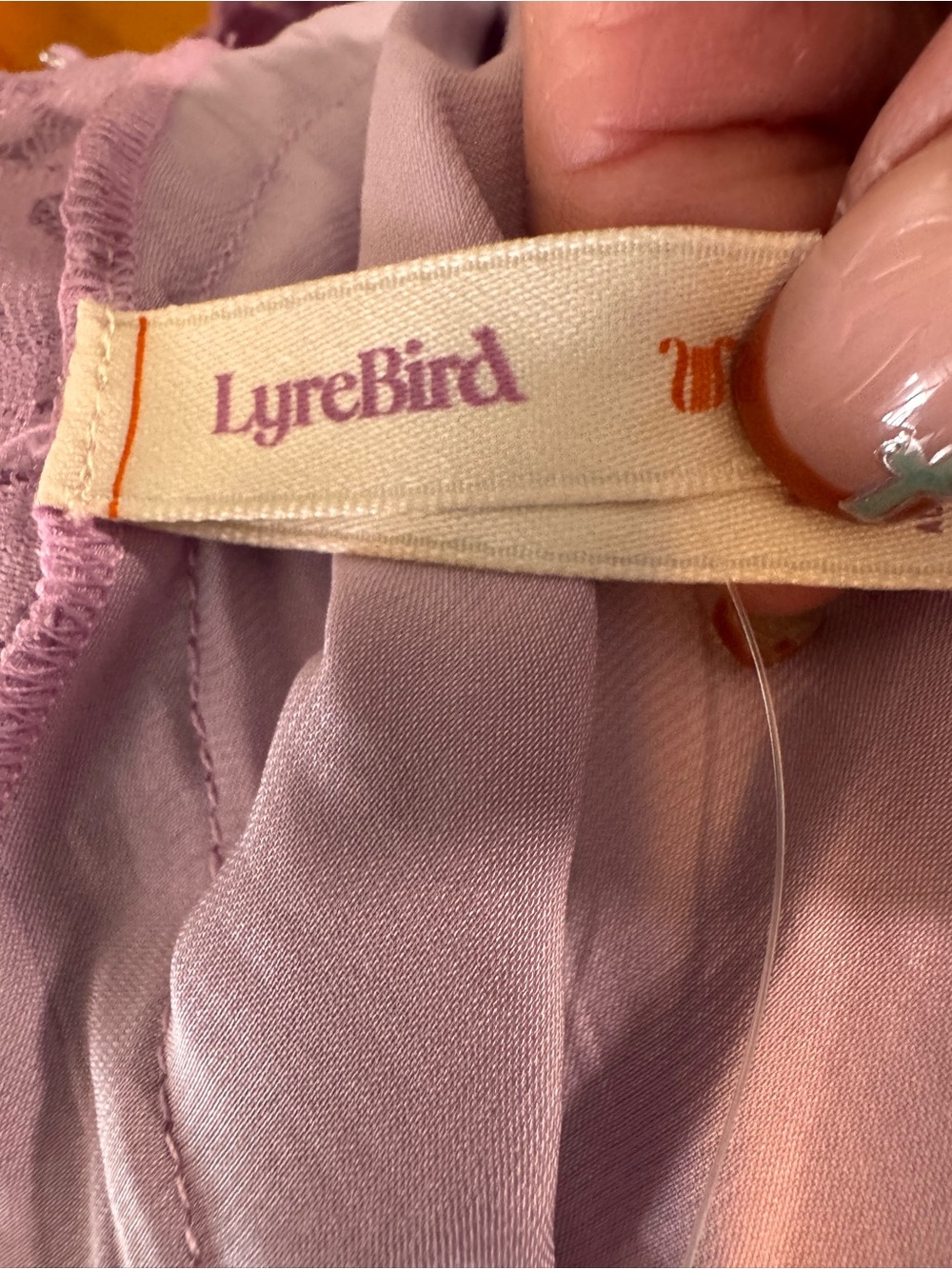 Lyrebird Silky Lace Fly Away Cami - lilac- sz small - NWT - Picture 8 of 12